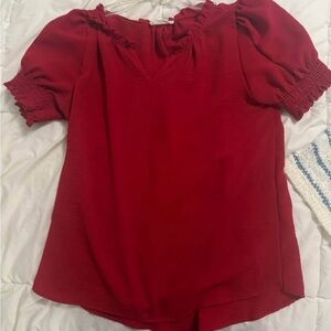 Red boutique, short sleeve shirt, size small